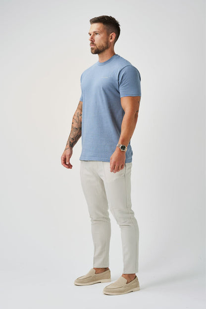 PREMIUM BASICS T-SHIRT - STEEL BLUE