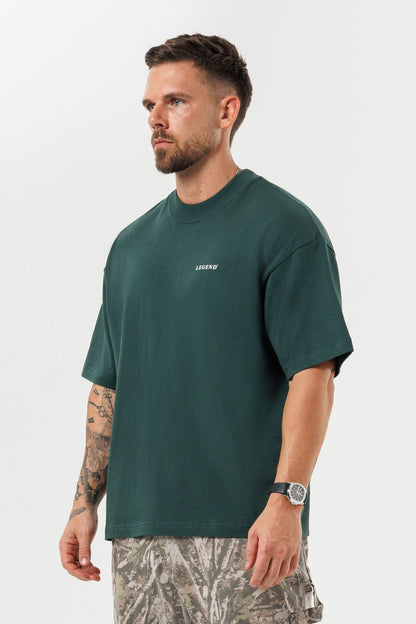 PRINT OVERSIZED T-SHIRT - GREEN