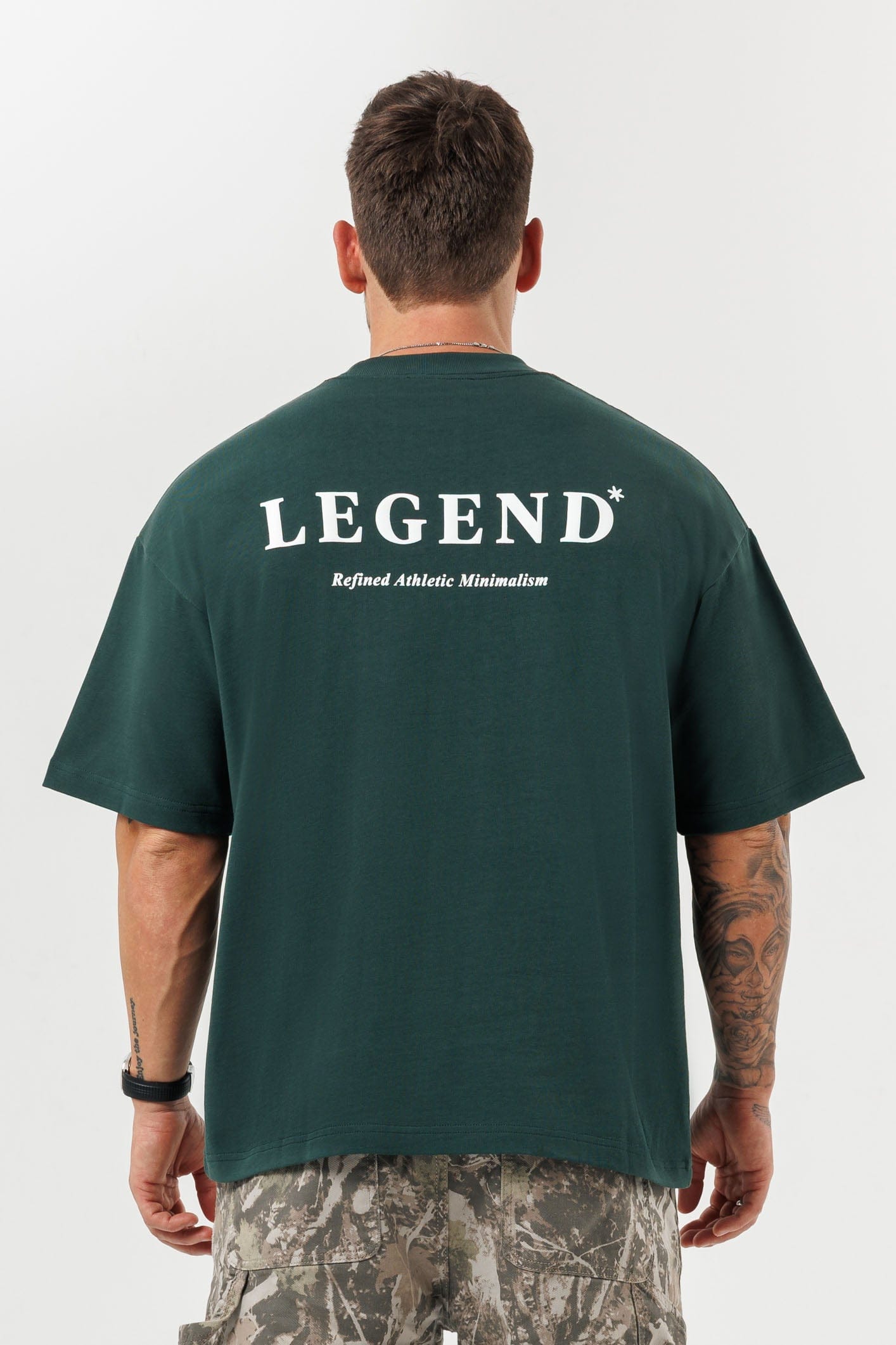 PRINT OVERSIZED T-SHIRT - GREEN