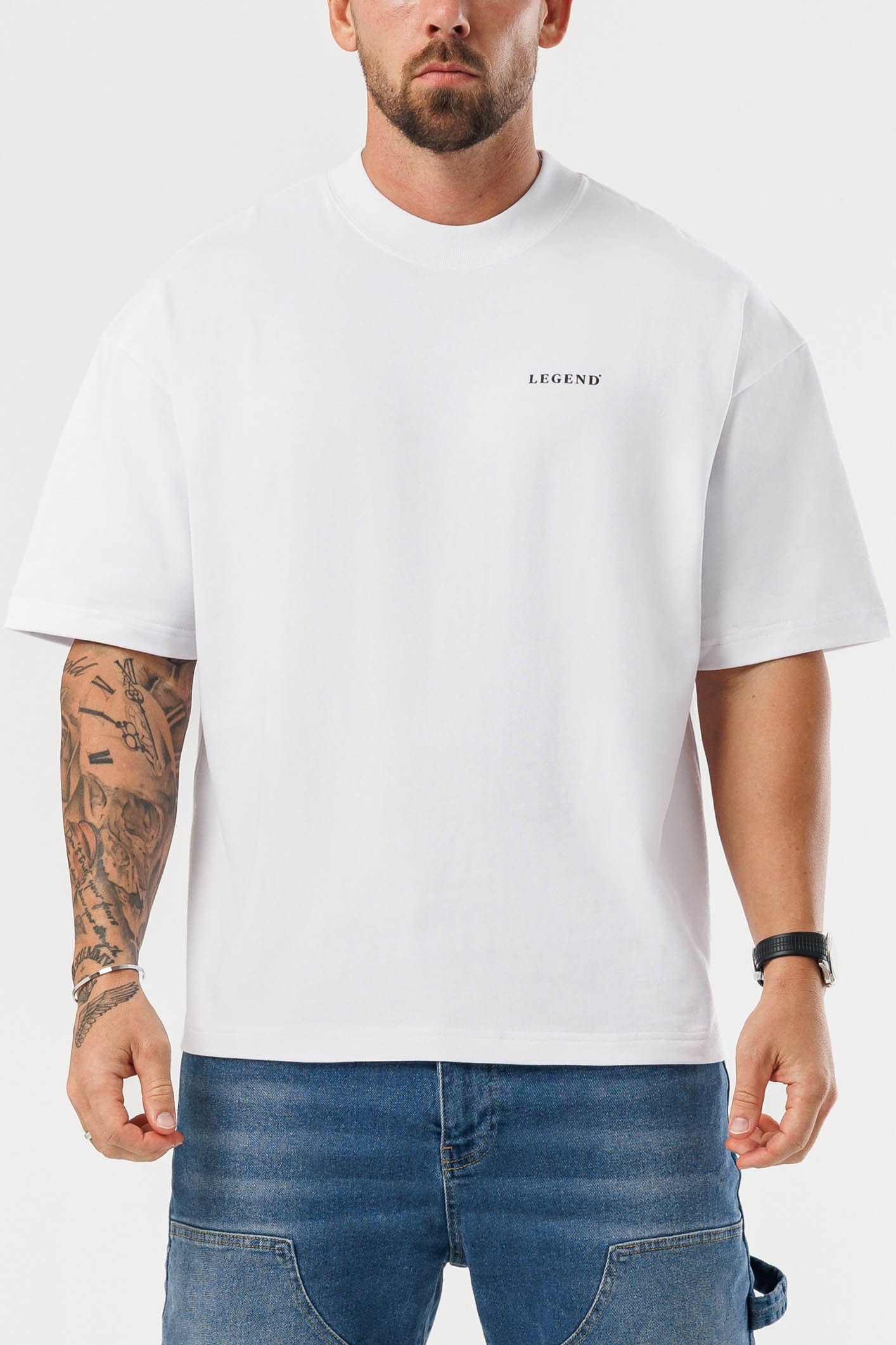 PRINT OVERSIZED T-SHIRT - WHITE