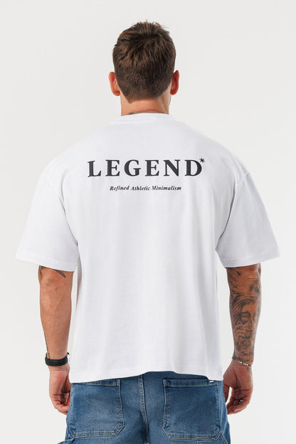 PRINT OVERSIZED T-SHIRT - WHITE