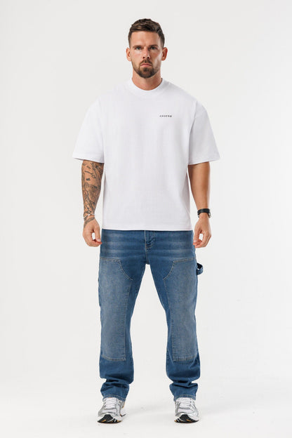 PRINT OVERSIZED T-SHIRT - WHITE