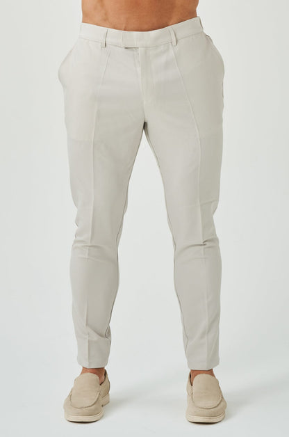 STRETCH WOVEN TROUSER - SAND