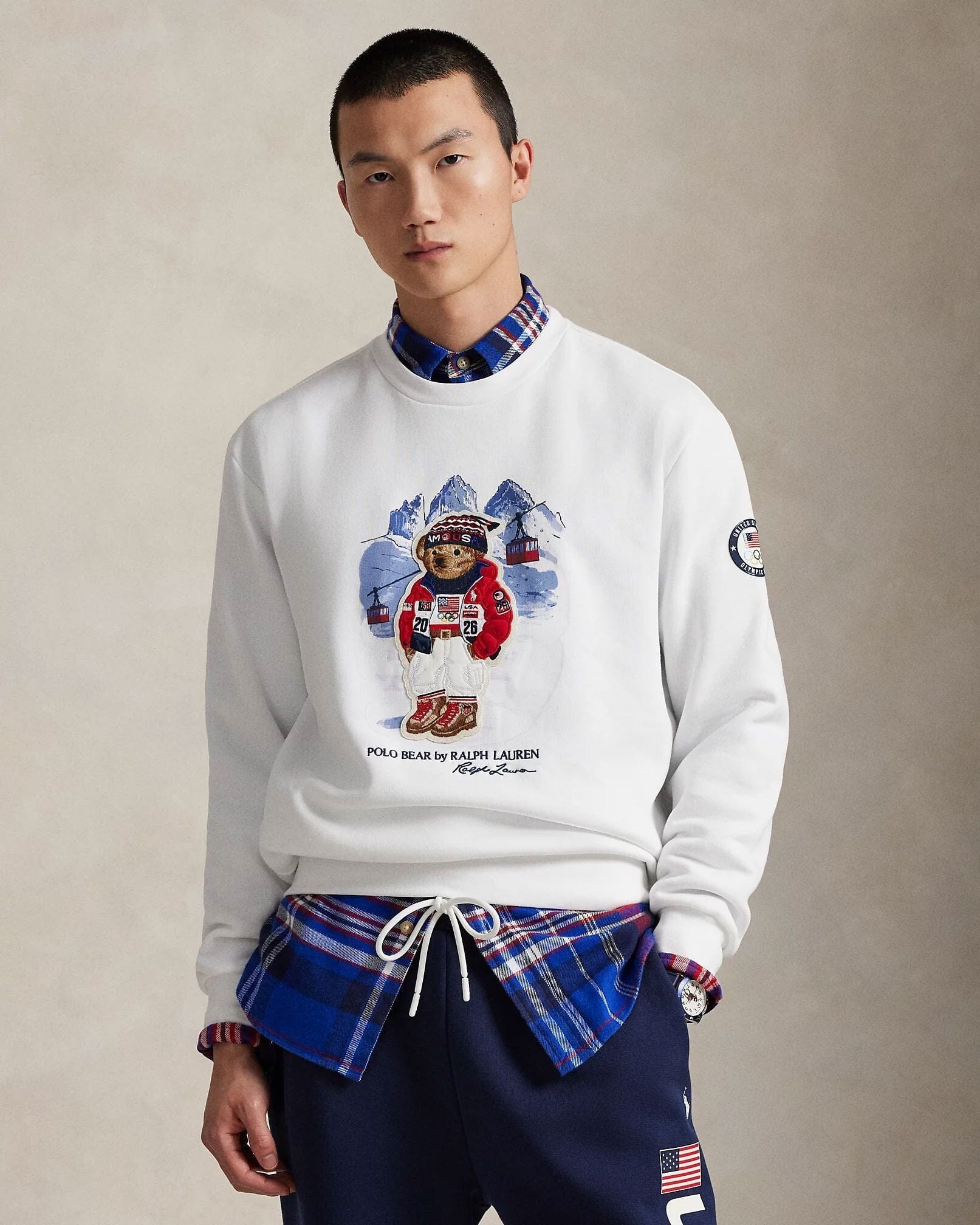RL Team USA Polo Bear Sweatshirt